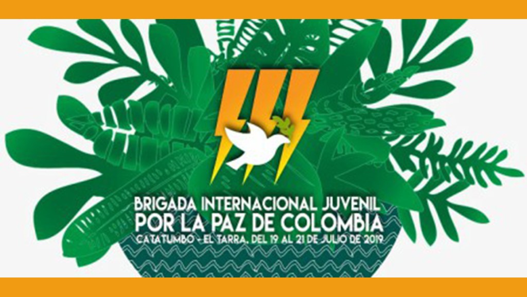Brigada Internacional Juvenil por la paz de Colombia del 19 al 21 de julio irá al&nbsp;Catatumbo