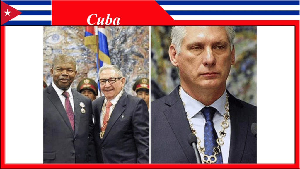 Condecoran a Raúl Castro y Díaz-Canel con la orden Agostinho&nbsp;Neto