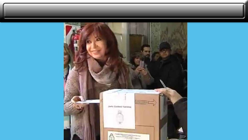Expresidenta Cristina Fernández ejerce voto en primarias&nbsp;argentinas