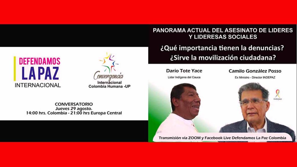 En Europa y el mundo defienden la vida de líderes sociales&nbsp;colombianos
