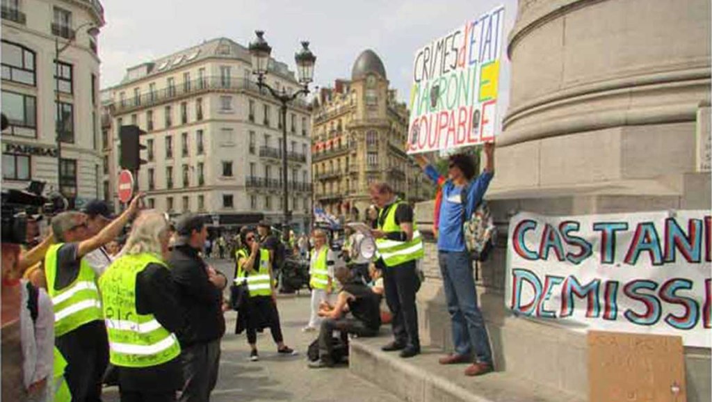 Chalecos amarillos exigen en Francia justicia por muerte de Steve&nbsp;(+Fotos)