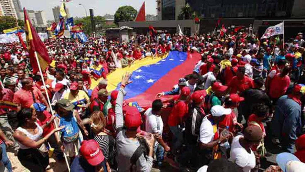 Venezolanos marcharán en rechazo a bloqueo de EE.UU. contra la&nbsp;nación
