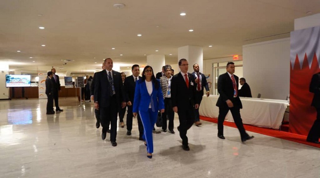 Delcy Rodríguez llegó a Nueva York para participar en la Asamblea General de la&nbsp;ONU