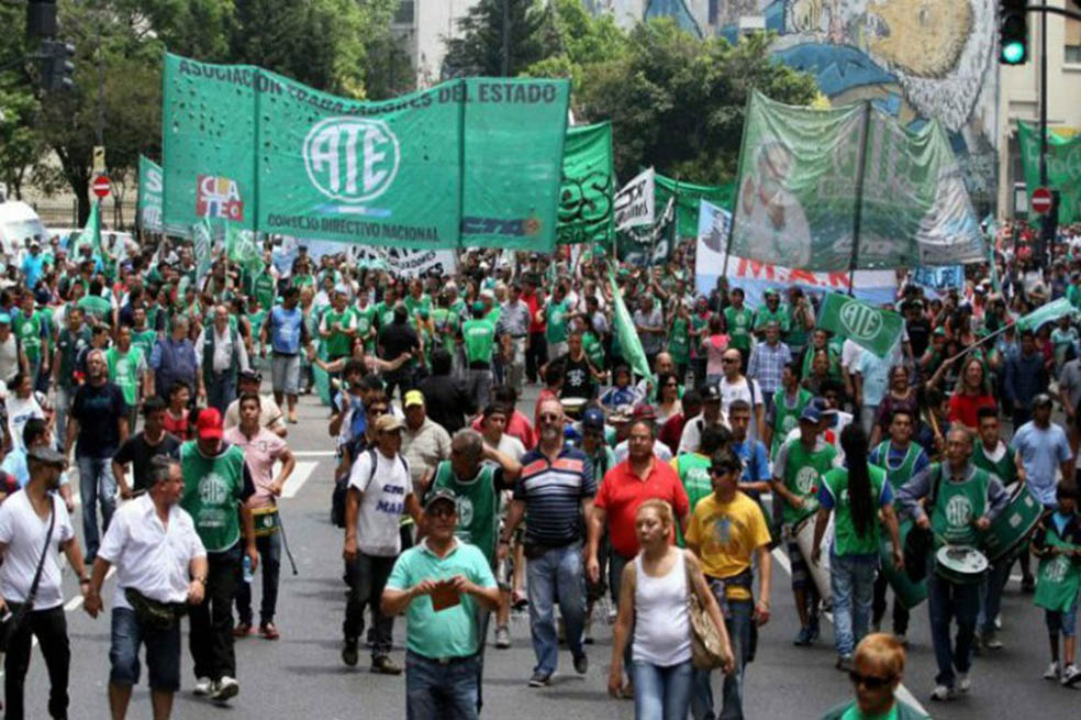 Trabajadores estatales argentinos en paro&nbsp;nacional