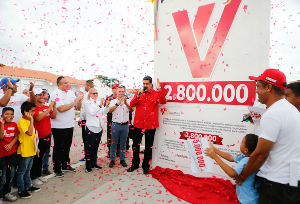 Presidente Maduro devela hito 2.800.000 viviendas de la&nbsp;GMVV