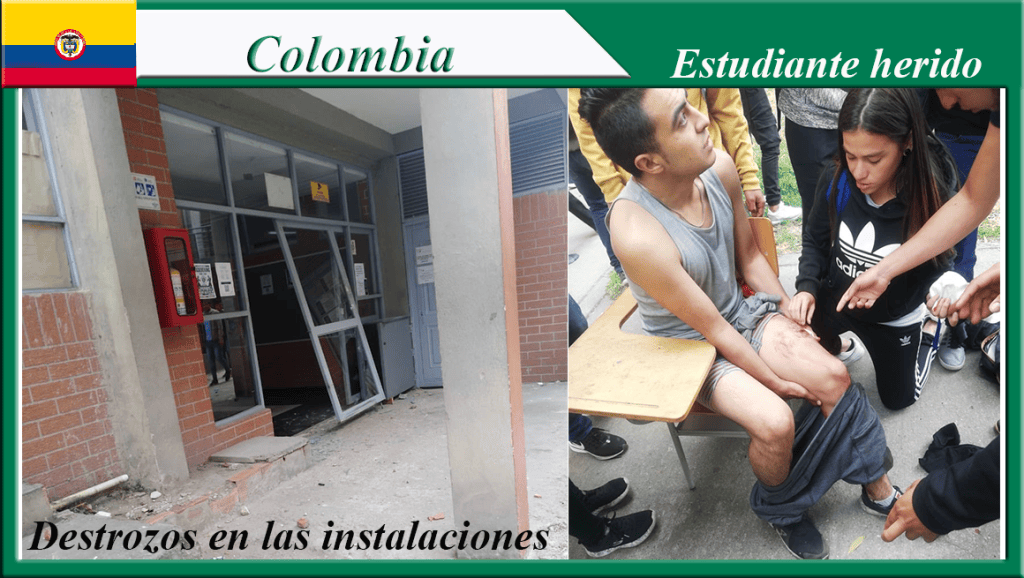 Repudian brutalidad policial contra estudiantes en&nbsp;Soacha