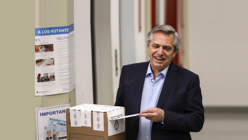 Votó Alberto Fernández: » Se termina el nosotros y el&nbsp;ellos»