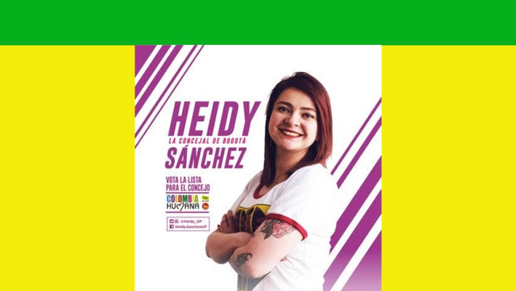 Concejal electa de Bogotá Heidy Sanchez exige a CM& rectificar información donde afirman que es reinsertada de&nbsp;FARC