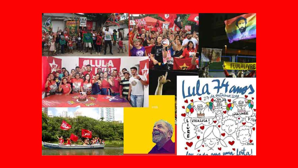 Piden en Brasil libertad de Lula en su aniversario&nbsp;74
