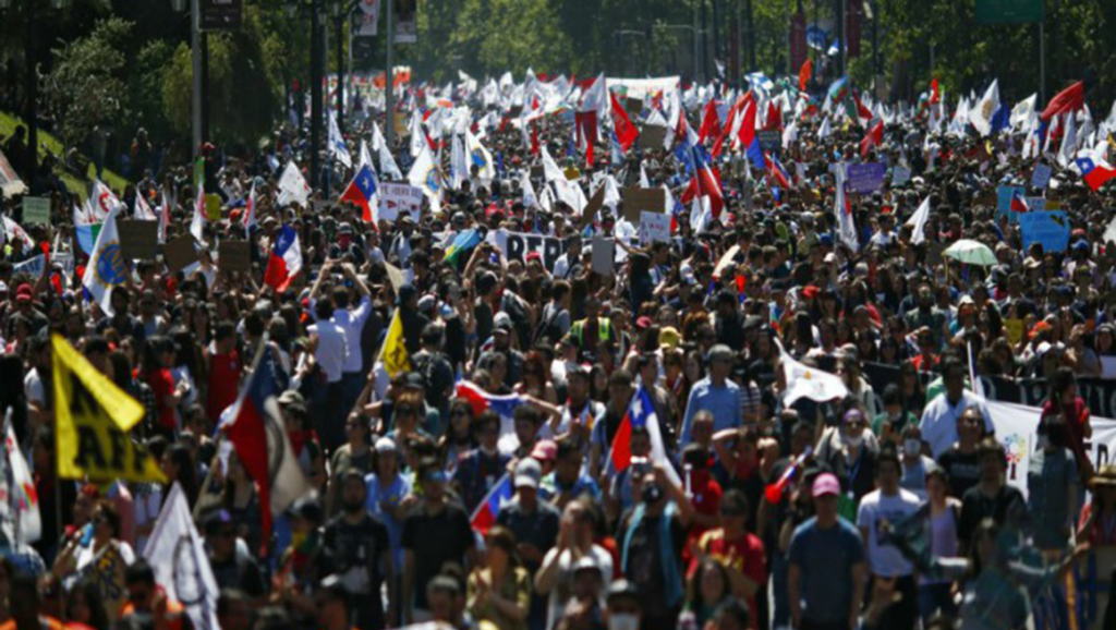 Chile a segundo día de huelga general ante medidas de&nbsp;Gobierno
