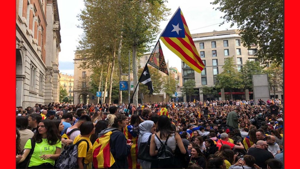 Miles de personas participan en quinto día de protestas en&nbsp;Cataluña
