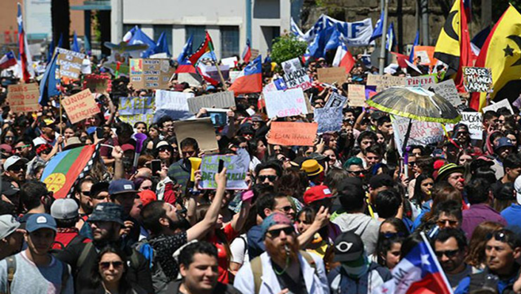 Chile no se rinde, afirman manifestantes en quinta semana de&nbsp;protesta