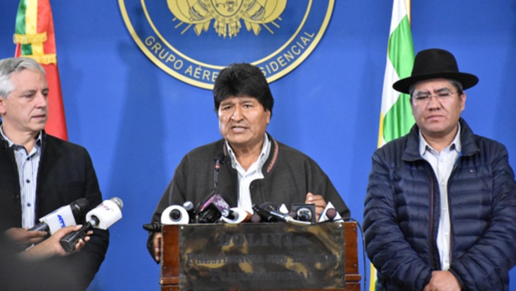 Presidente convoca a nuevas elecciones en Bolivia y anuncia renovación del Tribunal Supremo&nbsp;Electoral