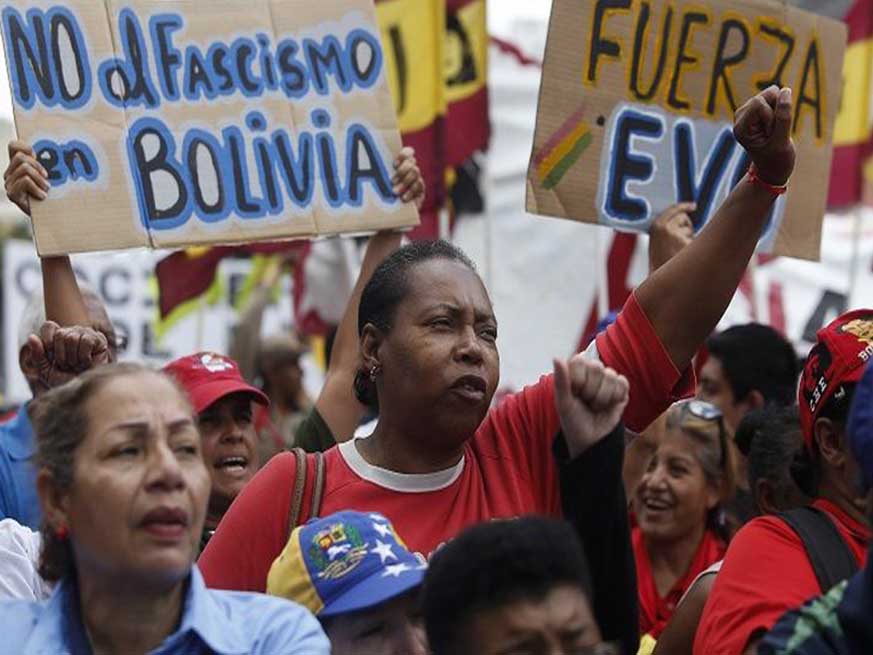 Desde las calles colombianas, condenar golpe de Estado&nbsp;Boliviano