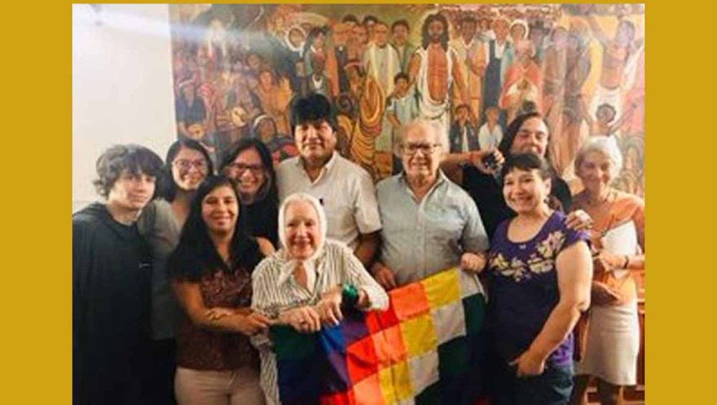 Evo Morales agradece apoyo de Adolfo Pérez&nbsp;Esquivel