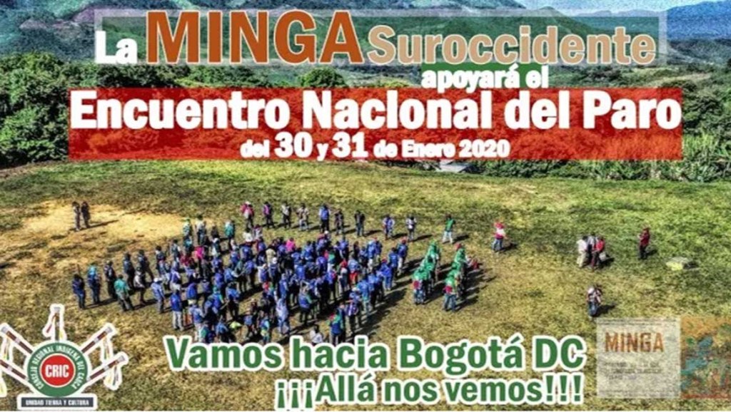 Paro Nacional: Guardia Indígena del Cauca llega a&nbsp;Bogotá