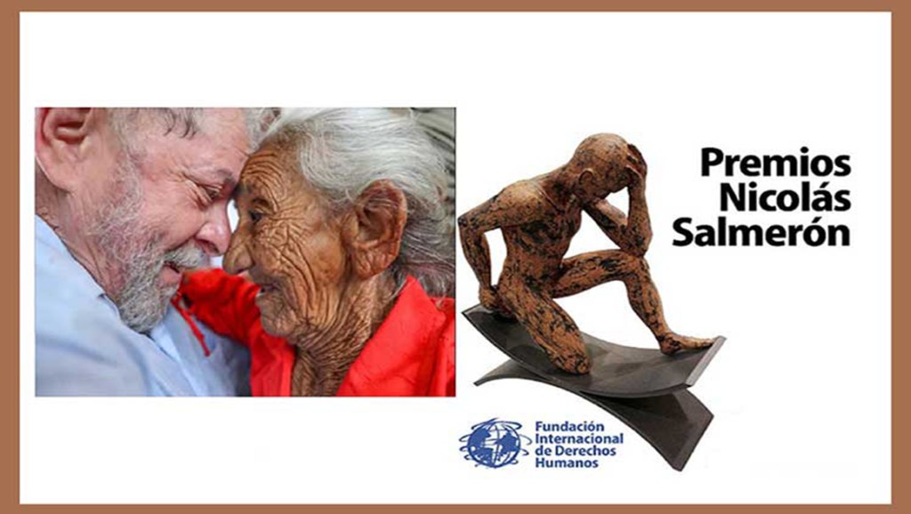 Lula agradece premio internacional de derechos&nbsp;humanos