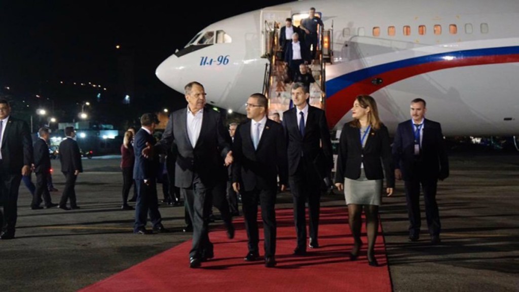 Venezuela recibe visita del canciller de Rusia Serguéi&nbsp;Lavrov