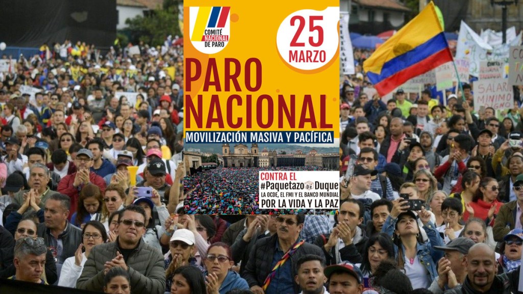 Fortalecer Unidad y lucha del pueblo Colombiano hacia el paro del 25 de&nbsp;marzo