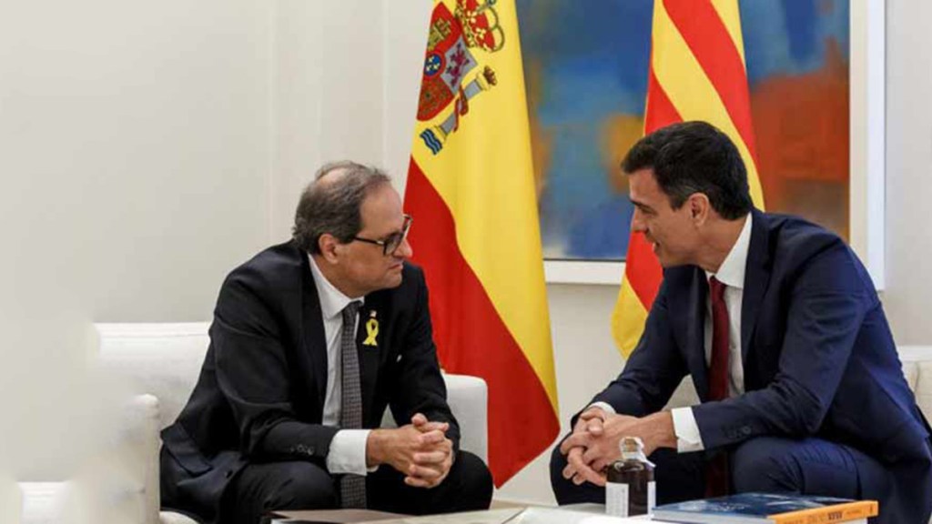 Gobierno de España inicia diálogo con separatistas&nbsp;catalanes