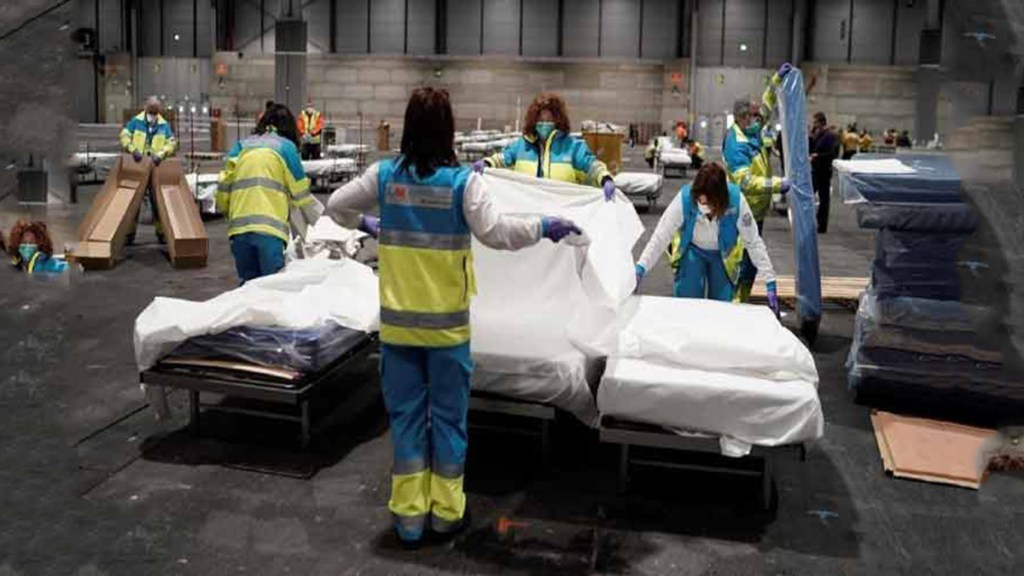 España registra dos mil 696 muertes y 39 mil contagios por&nbsp;Covid-19