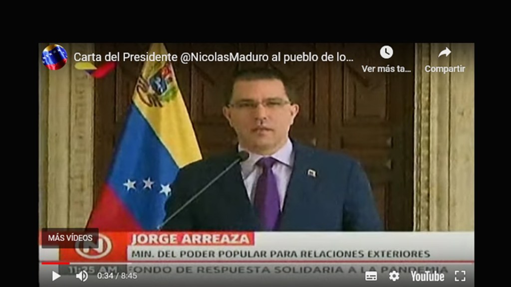 Carta del Pdte. Nicolás Maduro al pueblo de los Estados Unidos&nbsp;|Video