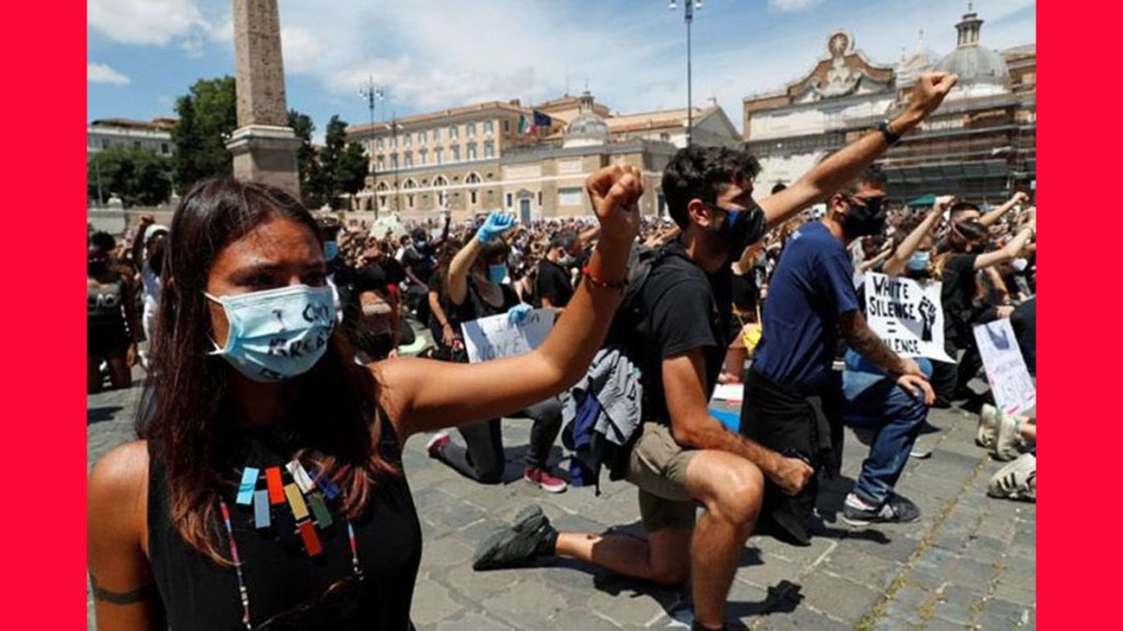 Multitudinaria manifestación contra el racismo en&nbsp;Roma