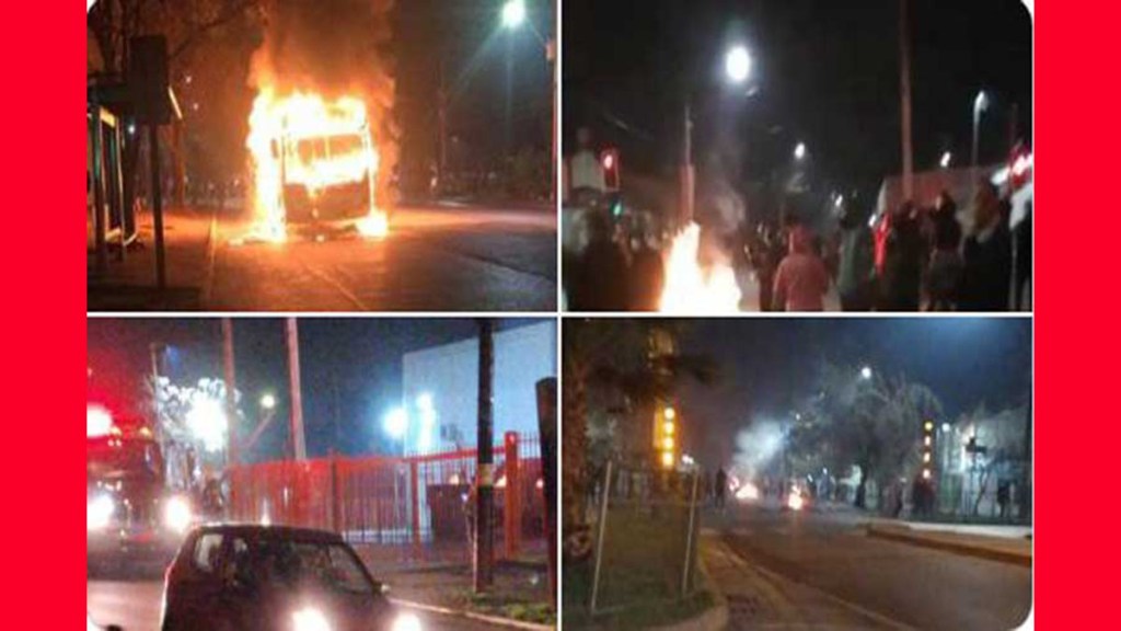 Otra noche de disturbios en ciudades de&nbsp;Chile