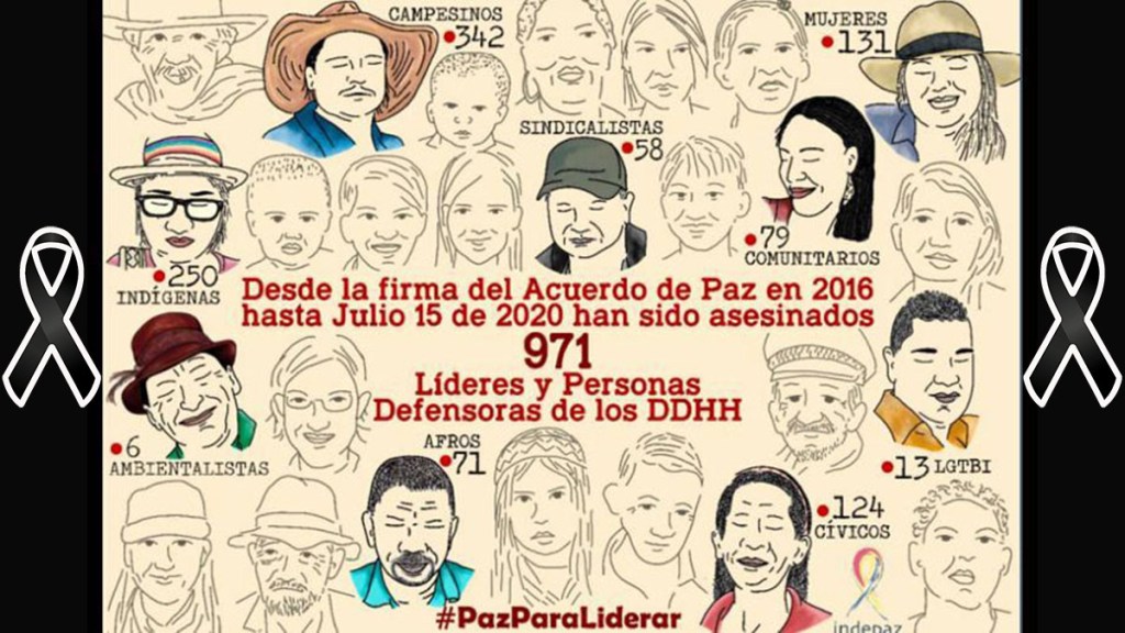 Sin frenos asesinatos de líderes y excombatientes en&nbsp;Colombia