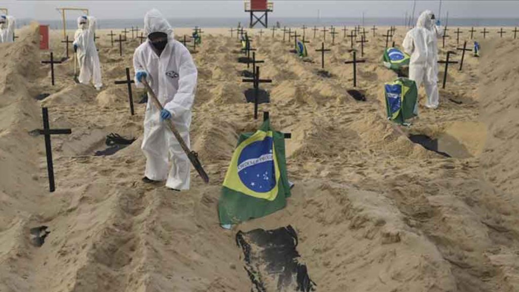 Vaticinan 200 mil pérdidas humanas por Covid-19 en&nbsp;Brasil