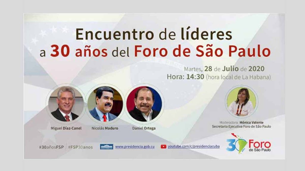 Foro de Sao Paulo, del lado correcto de la historia e&nbsp;integración