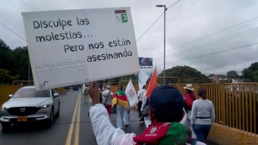 La Marcha por la Dignidad llegó a Ibagué y se apresta a continuar su recorrido hasta&nbsp;Bogotá