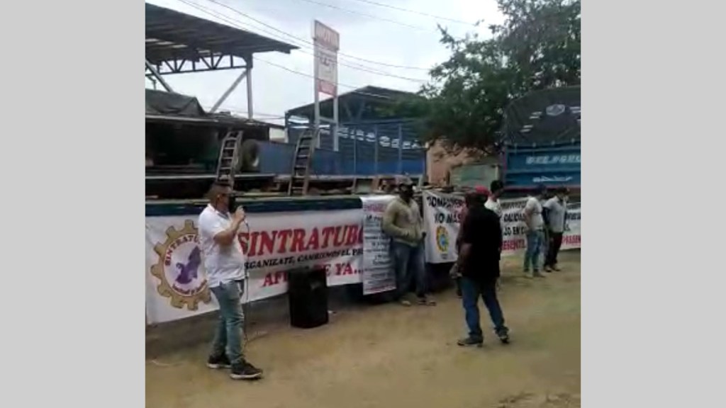 Protestan trabajadores de empresa Tubosa en Yumbo, Valle del&nbsp;Cauca