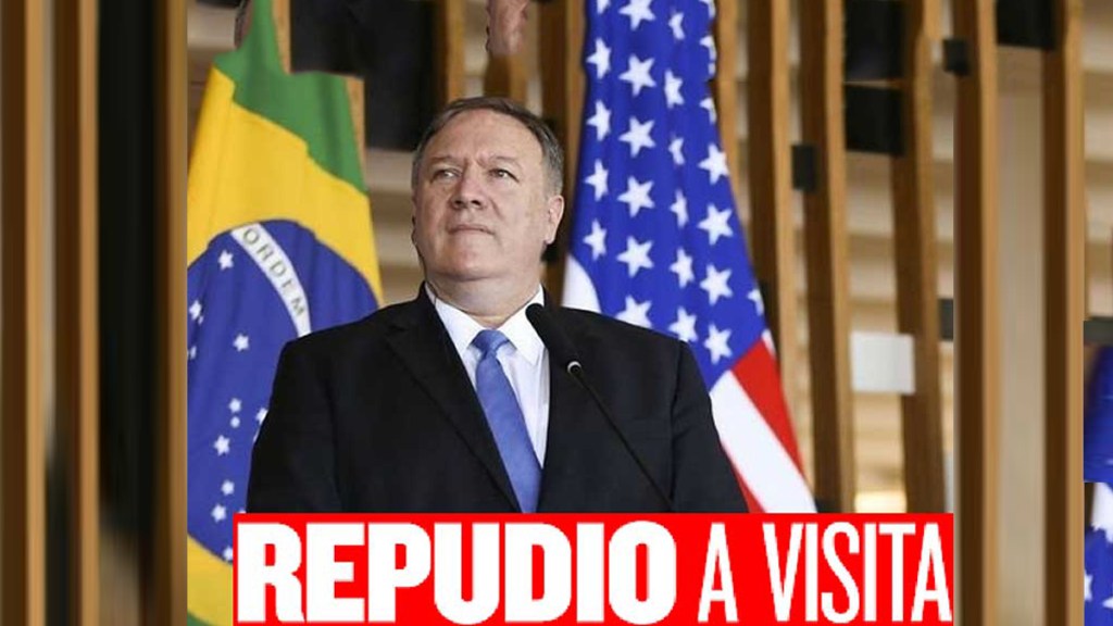 Repudian visita de Mike Pompeo a&nbsp;Brasil
