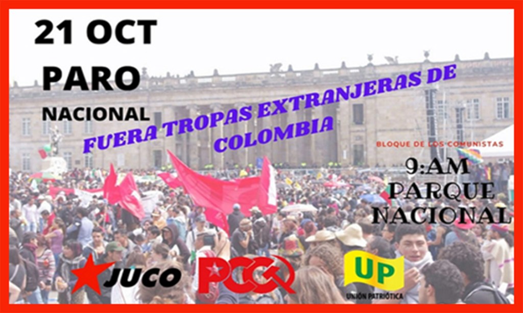 Gran toma de Bogotá hoy miércoles 21 de&nbsp;octubre