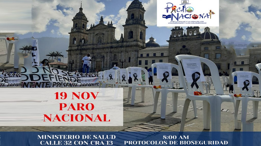Trabajadores de la salud de Colombia están en situación&nbsp;crítica