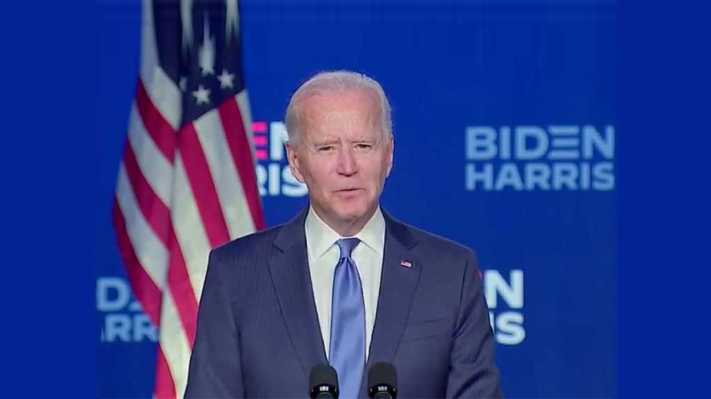 Biden promete trabajar por la unión de&nbsp;EE.UU.