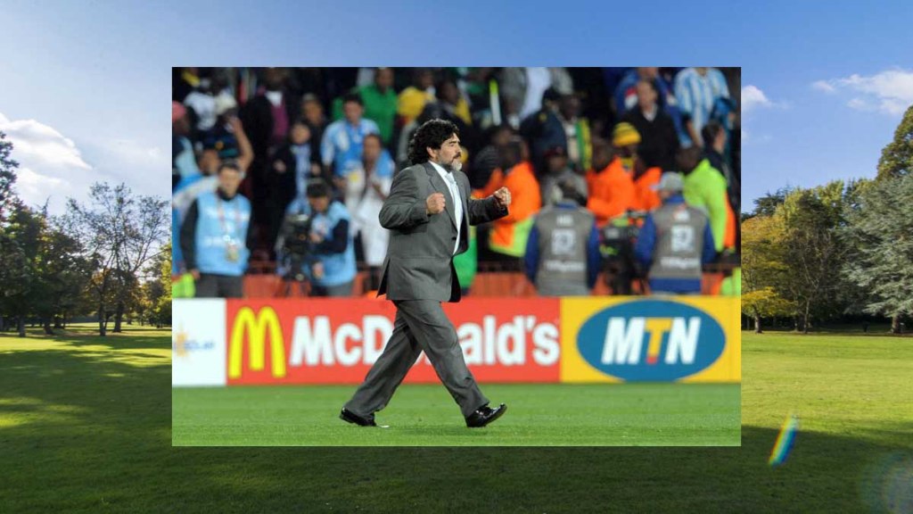 Diego en la cancha, Maradona en el&nbsp;corazón