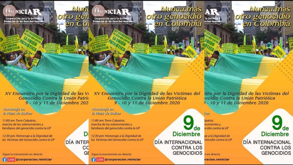 En Bogotá, XV Encuentro por la Dignidad de las Víctimas del Genocidio Contra la Unión&nbsp;Patriótica