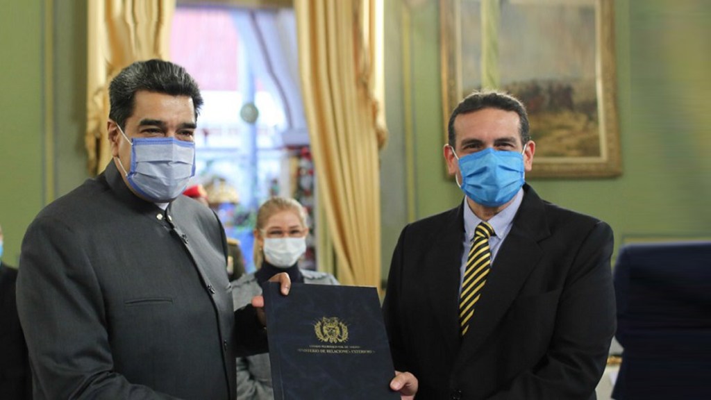 Nuevo embajador de Bolivia en Caracas presenta Cartas Credenciales ante el Presidente Nicolás&nbsp;Maduro