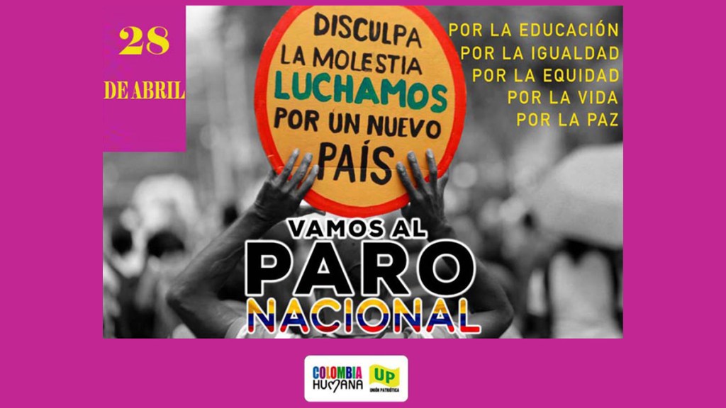 COLOMBIA. El paro se mantiene. La protesta es un derecho&nbsp;fundamental