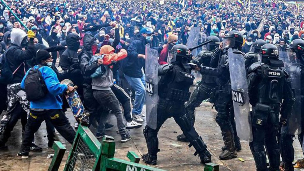 El despliegue represivo del estado colombiano&nbsp;(+Video)