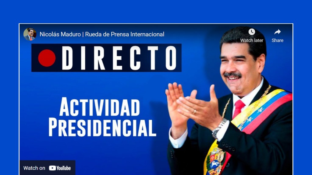 Nicolás Maduro | Rueda de Prensa&nbsp;Internacional