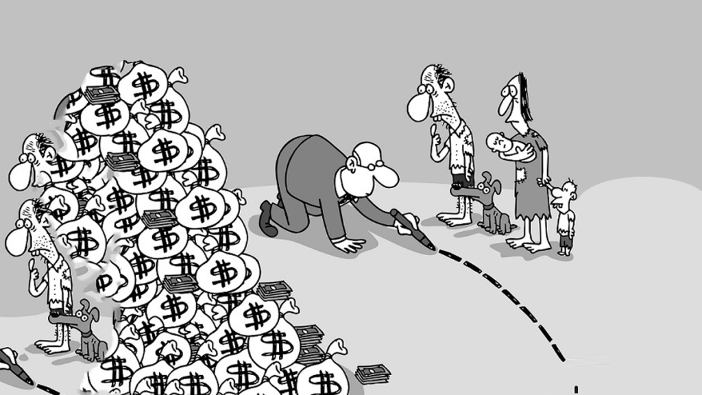Crece la pobreza y  la economía 