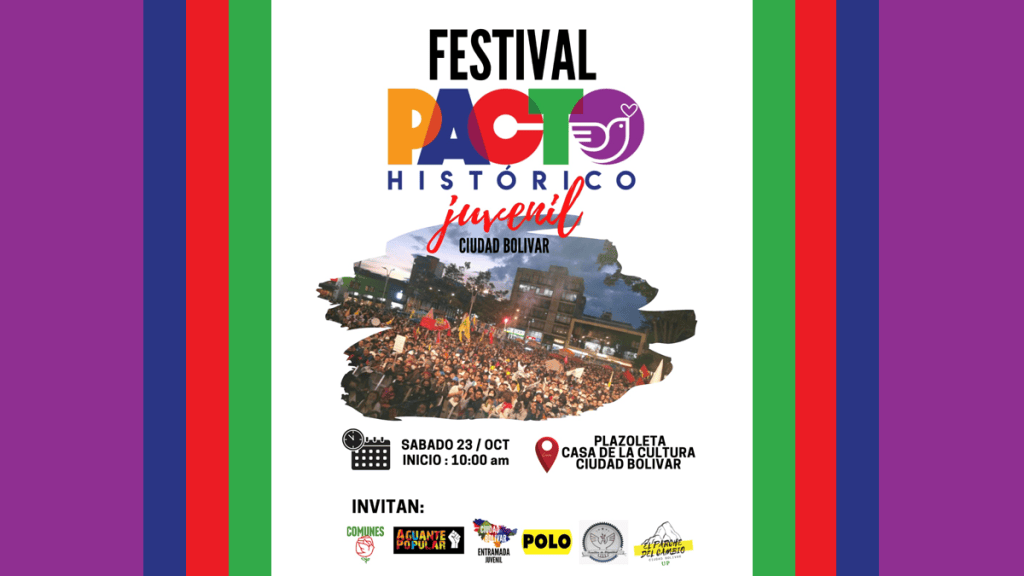 En Bogotá Jóvenes del Pacto Historico a la ofensiva en Ciudad&nbsp;Bolívar