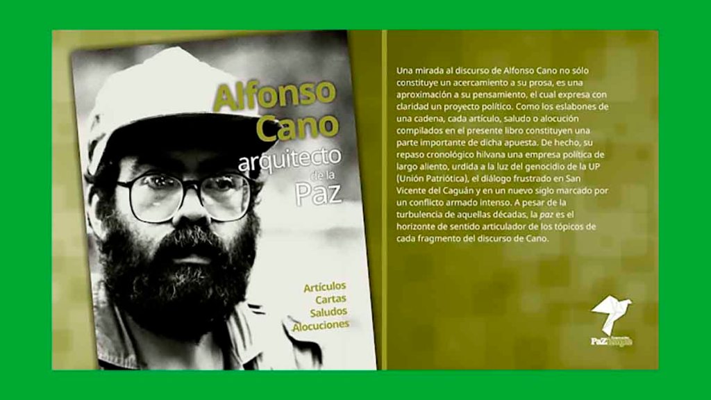 Prólogo al libro “Alfonso Cano arquitecto de la&nbsp;paz”