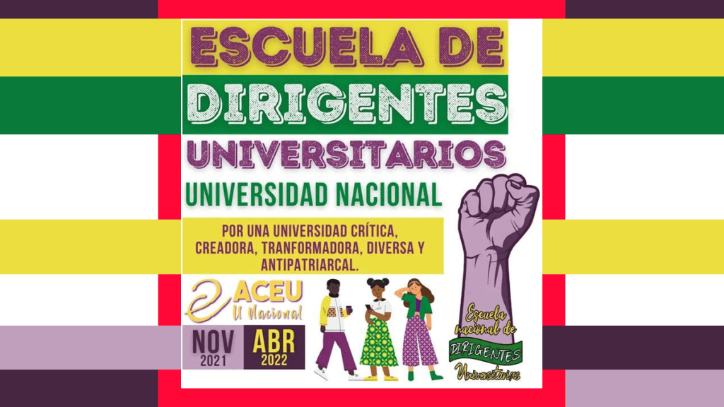 Comienza el 24 de Noviembre Escuela de Dirigentes Universitarios de la Universidad&nbsp;Nacional