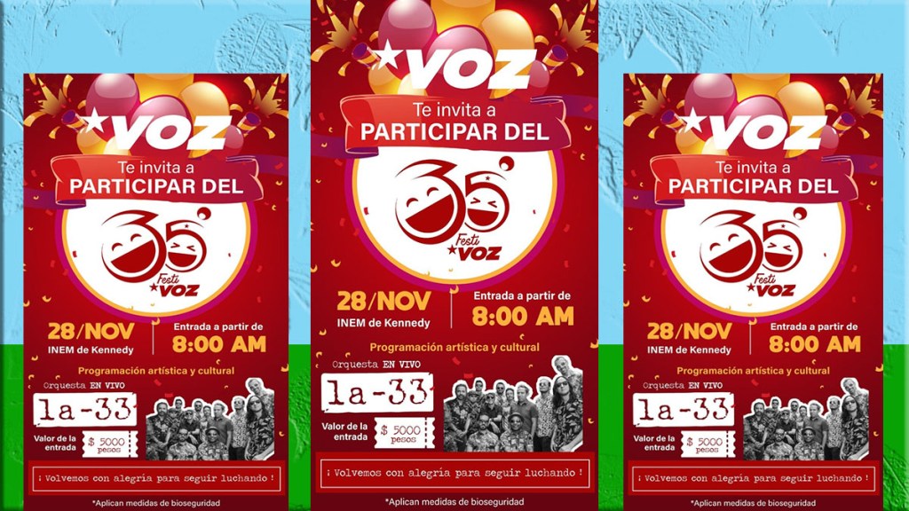 La cita salsera será el 28 de noviembre, Orquesta La 33 en el Festival de&nbsp;Voz￼