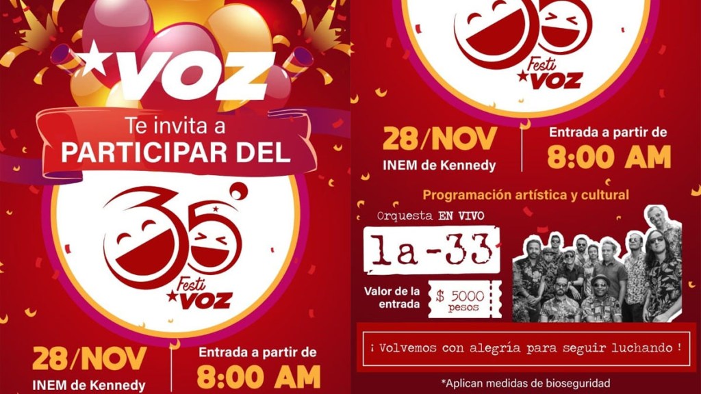 Se acerca la hora del Festival del Semanario VOZ ¡FestiVOZ&nbsp;2021!￼