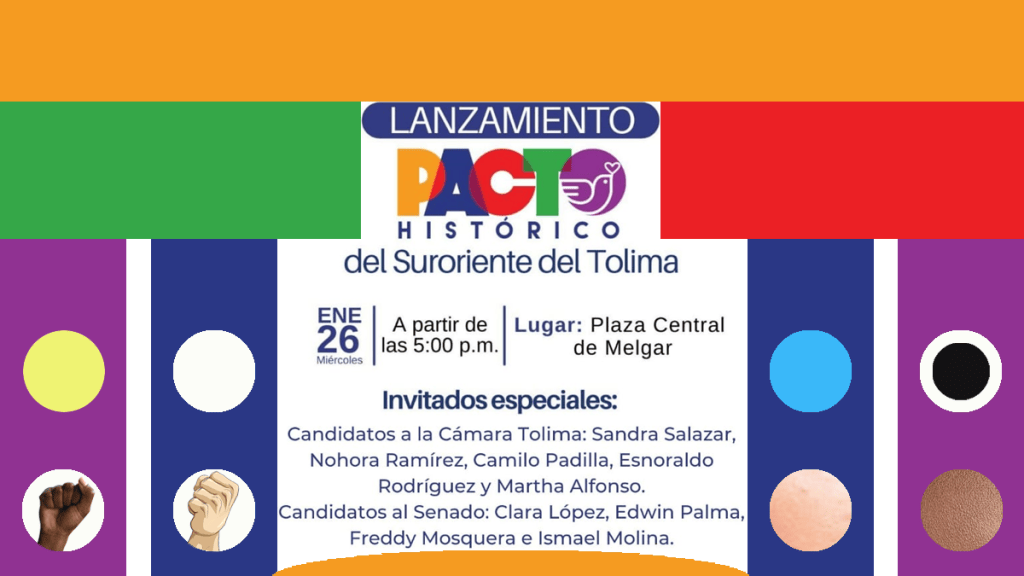 En Melgar, Tolima, gran acto de lanzamiento del Pacto&nbsp;Histórico